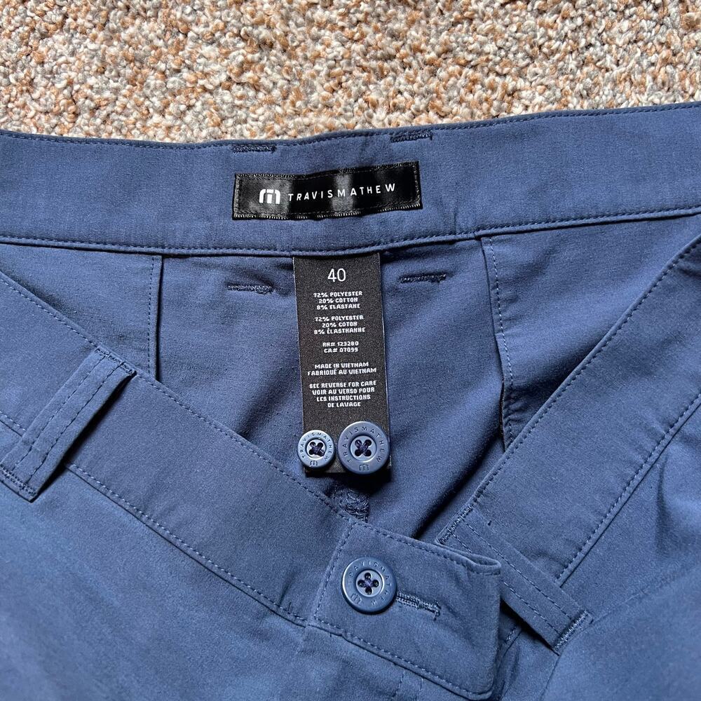 Travis Mathew Wanderlust Men's Short.  Indigo Blue.  Size 40 - Picture 3 of 8